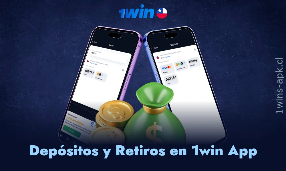 La aplicación de 1win en Chile brinda diversas alternativas prácticas para administrar dinero